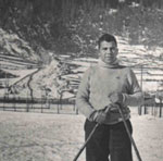 Inverno 1938. Provetto sciatore a Predazzo nella Scuola Sottufficiali G.d.F.